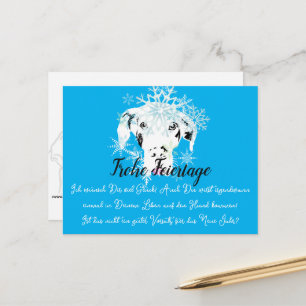 Postal Cartão de Natal com propósito de Ano Novo