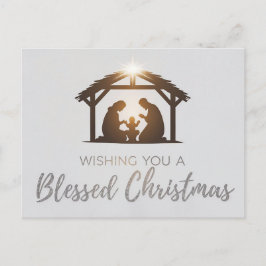 Postal Cartão de Natal da Cena de Natividade Legante