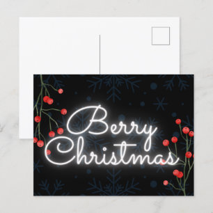 Postal Cartão de Natal da Funny Berry