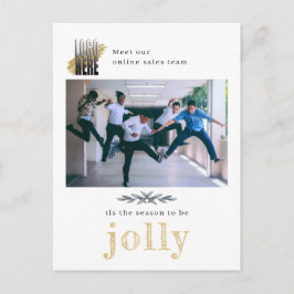 Postal Cartão de Natal da Modern Logo Company