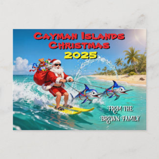 Postal Cartão de Natal das Ilhas Cayman