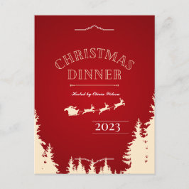 Postal Cartão de Natal Elegante