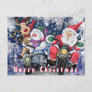 Postal Cartão de Natal Engraçado Presente Feliz Amigos de