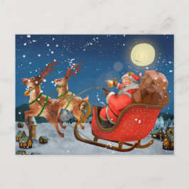 Postal Cartão de Natal Feliz Ha