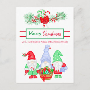 Postal Cartão de Natal Festivo Personalizado