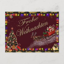 Postal Cartão de Natal Frohe Weihnachten