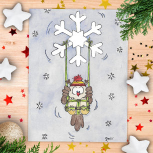 Postal cartão de Natal HAPPY WINTERDAYS por Nicole Janes