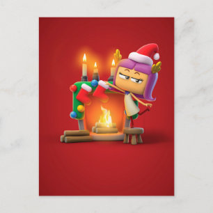 Postal Cartão de Natal Personalizado para Virgem