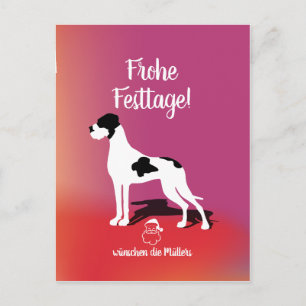 Postal Cartão de Natal Plattendogge