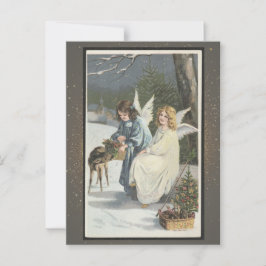 Postal Cartão de Natal Religioso Vintage