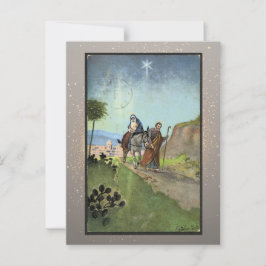 Postal Cartão de Natal Religioso Vintage