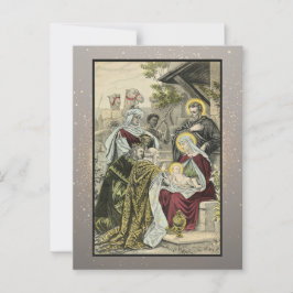 Postal Cartão de Natal Religioso Vintage