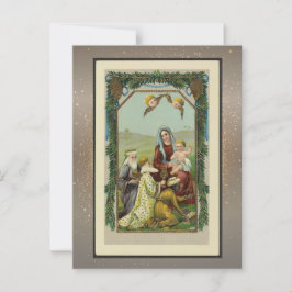 Postal Cartão de Natal Religioso Vintage