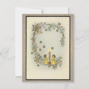 Postal Cartão de Natal Religioso Vintage