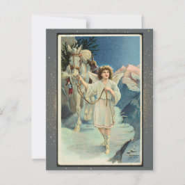 Postal Cartão de Natal Religioso Vintage