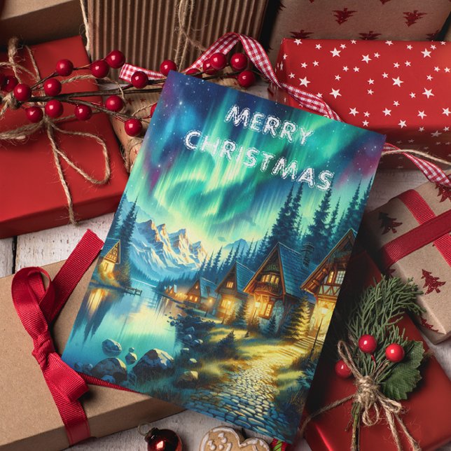 Postal Cartão de Natal Solitudes Haven (Criador carregado)