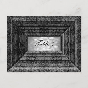 Postal Cartão de Número da Tabela Sombreada Monteuxe