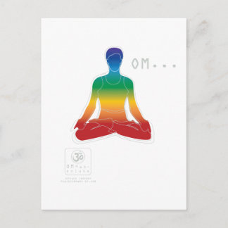 Postal Cartão de OM Lotus Chakras