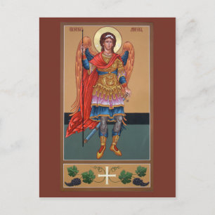 Postal Cartão de Oração Archangel Michael