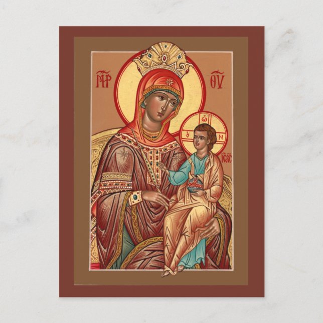 Postal Cartão de Oração da Mãe de Deus do Arizona (Frente)