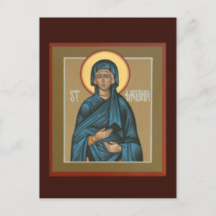 Postal Cartão de Oração da Melania santo