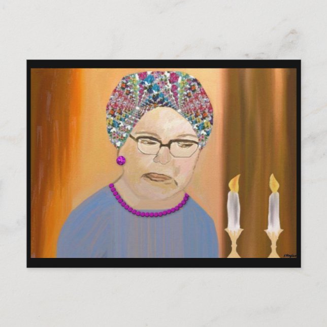 Postal Cartão de Oração de Sábado (Frente)