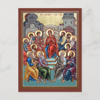 Postal Cartão de oração do Espírito Santo (Pentecost)