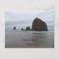 Cartão de Oregon da praia do canhão da rocha do