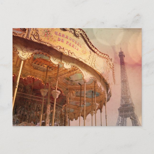 Postal Cartão de Paris do vintage (Frente)