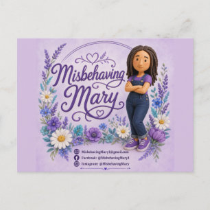 Postal Cartão de Perfil da Maria Malandra
