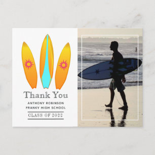 Postal Cartão de Pós-Graduação Aventura de Surfista