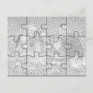 Postal Cartão de Postagem Personalizável de Foto "Mock" P