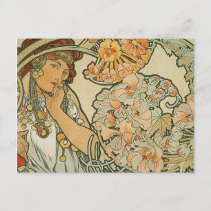 Postal Cartão de Posto Art Nuveau Francês