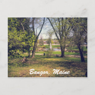Postal Cartão de Posto Bangor Maine