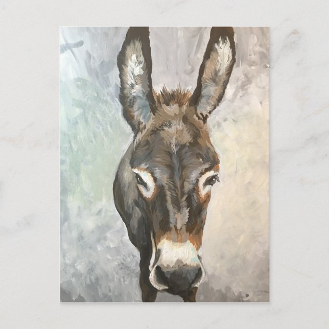 Postal Cartão de Posto Brutus Miniature Donkey (Frente)