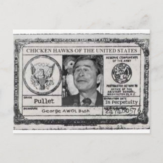 Postal Cartão de posto Chicken Hawk dos Estados Unidos