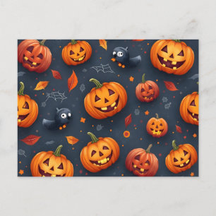Postal Cartão de Posto com tema Halloween