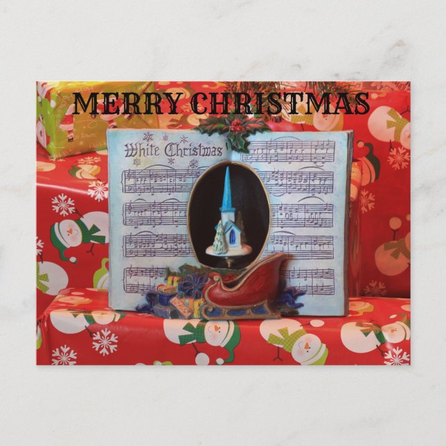 Postal Cartão de Posto Cristo Music Box (Frente)