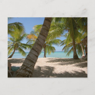Postal Cartão de posto da República Dominicana da Ilha