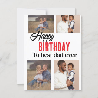 Postal cartão de posto de aniversário