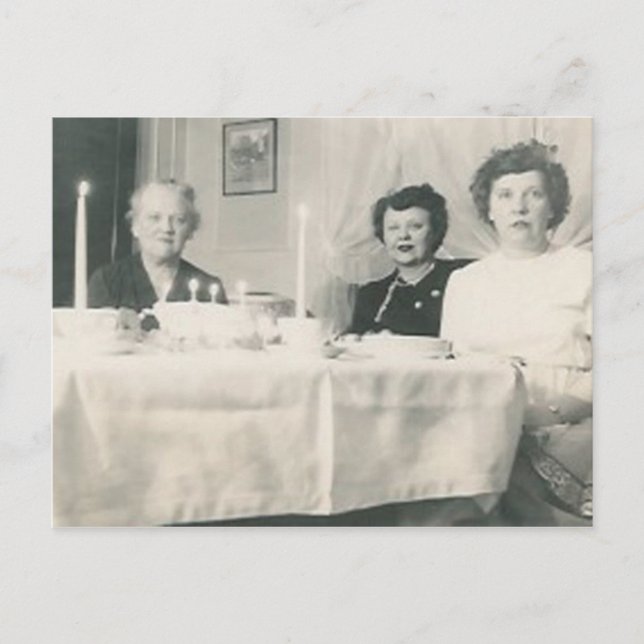 Postal cartão de posto de aniversários (Frente)