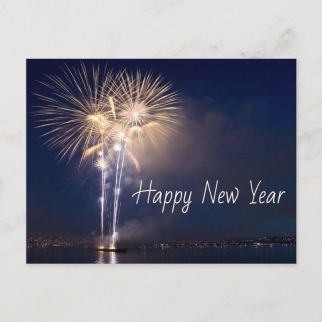 Postal Cartão de posto de Ano Novo (Frente)