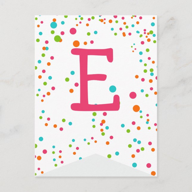 Postal Cartão de Posto de Banner de Bunting do Sinalizado (Frente)