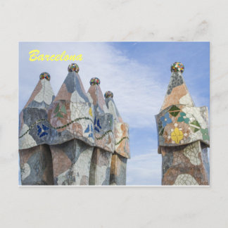 Postal Cartão de posto de Barcelona, casa batilo