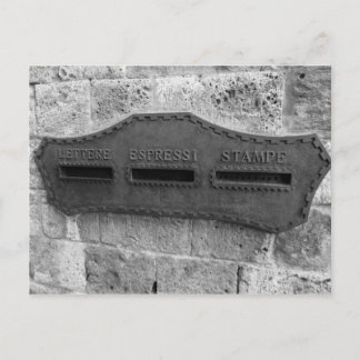 Postal Cartão de Posto de Caixas de Posto Italianas