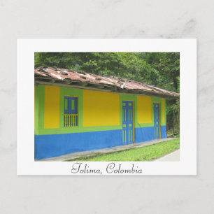 Postal Cartão de Posto de Casa Pintado