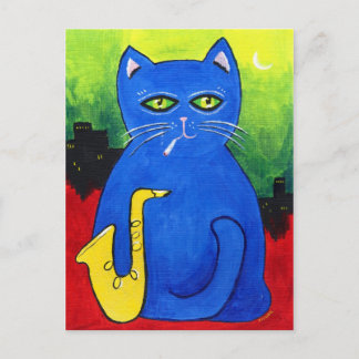 Postal Cartão de Posto de Cat legal