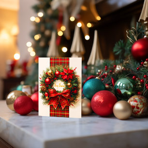 Postal Cartão de Posto de Feriado de Férias de Natal da X