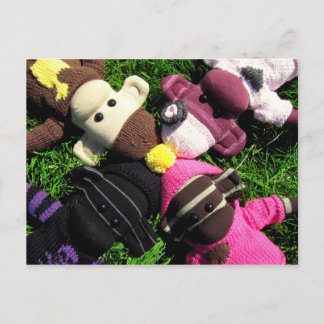 Postal Cartão de Posto de Macaco Mars Sock