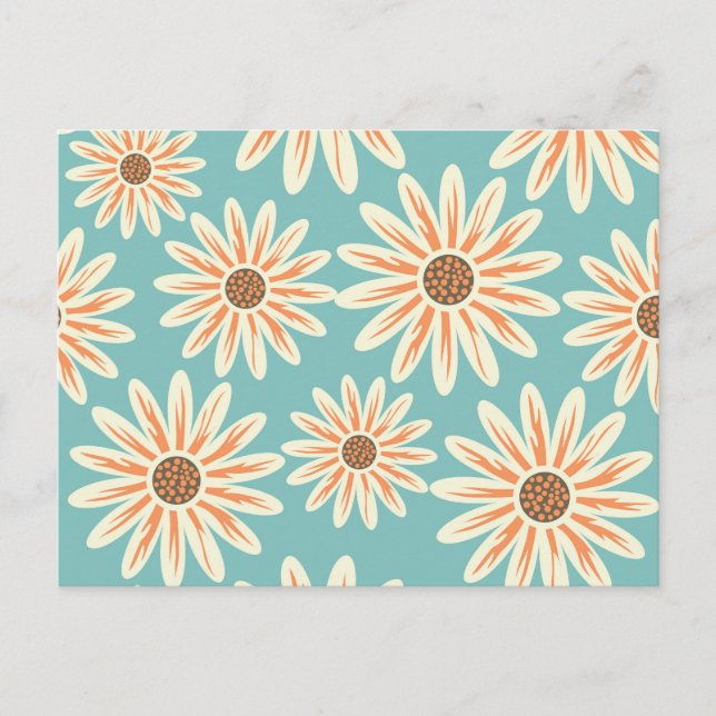 Postal cartão de posto de margarida (Frente)